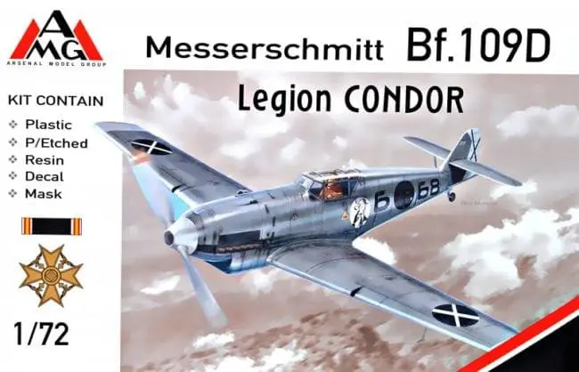 Arsenal Model Group AMG 72410 Messerschmitt Bf 109D Legion CONDOR