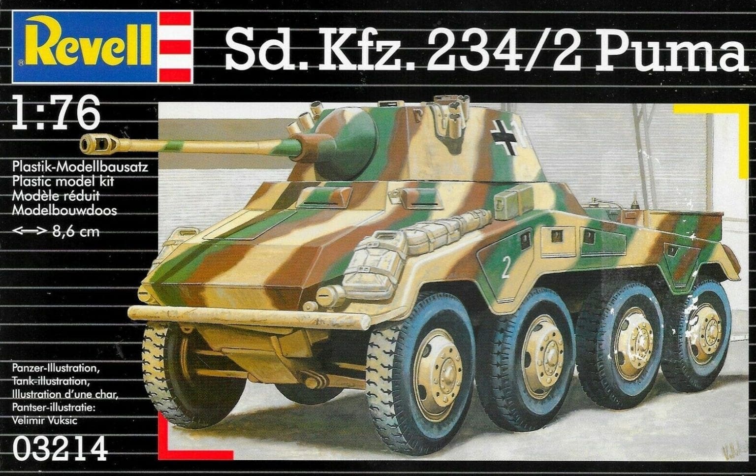 Revell Sdkfz Puma Armoured Car Scale Model