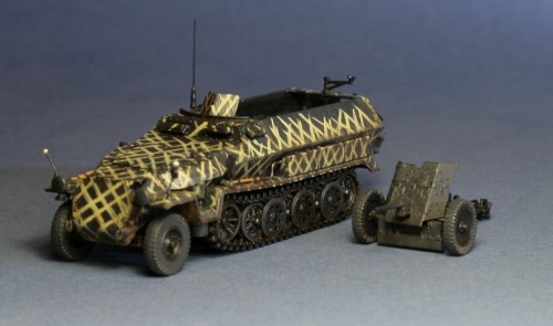 Dragon 7371 Sd.Kfz. 251 Ausf C rivetted version with Pak 35/36 | 1/72 ...