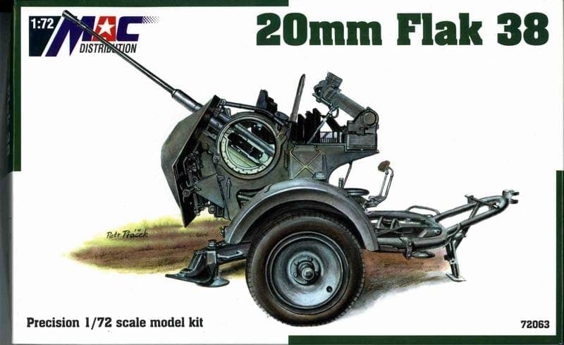 Mac Distribution 763 mm Flak 38 1 72 Scale Model