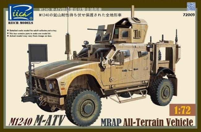 Riich Models - 72005 - M1240 M-ATV - MRAP All-Terrain Vehicle - 1/72 ...