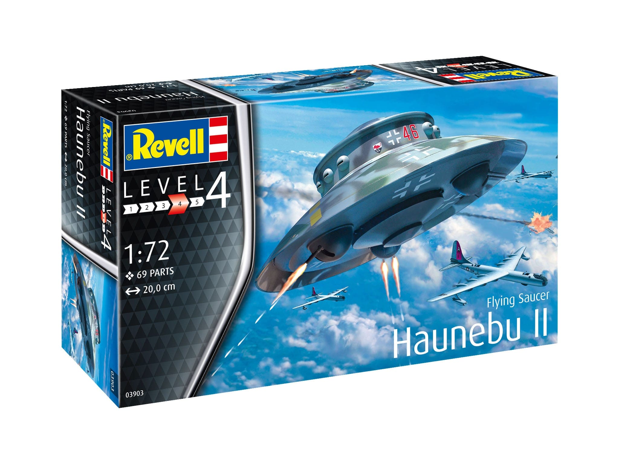 Revell - 03903 - Flying Saucer Haunebu - 1/72 Scale Model