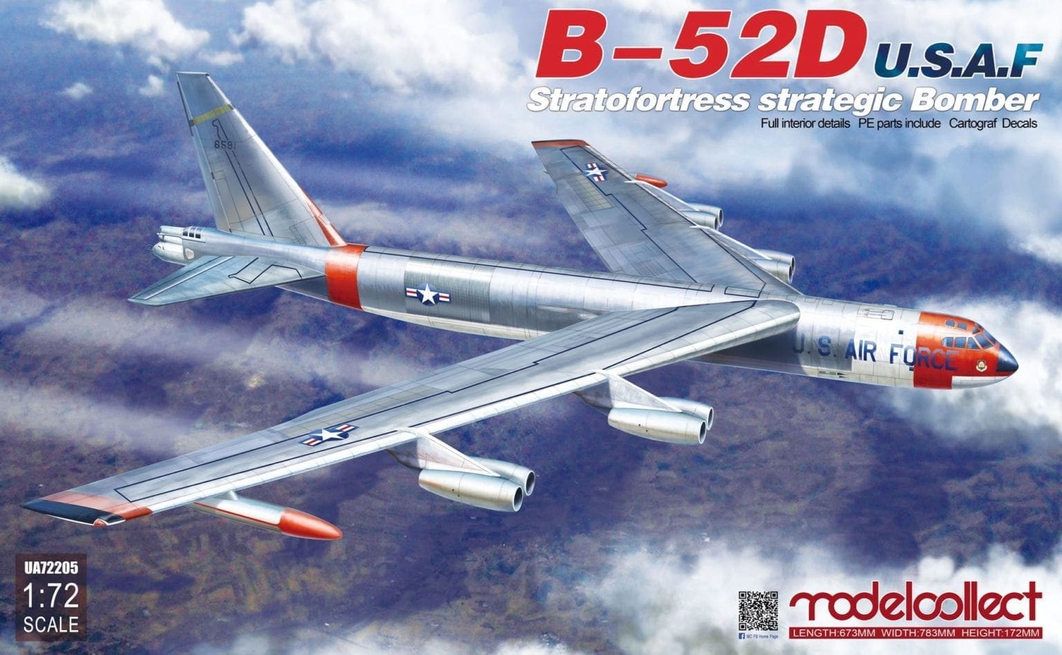 ModelCollect - UA72205 - B-52D U.S.A.F Stratofortress strategic Bomber ...