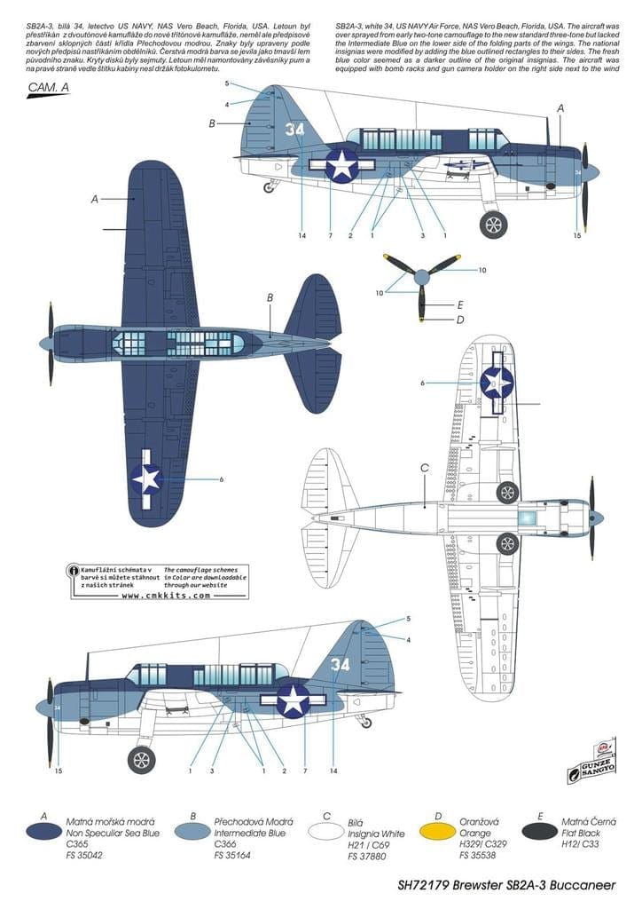 Special Hobby - 72179 - SB2A-3 Buccaneer 