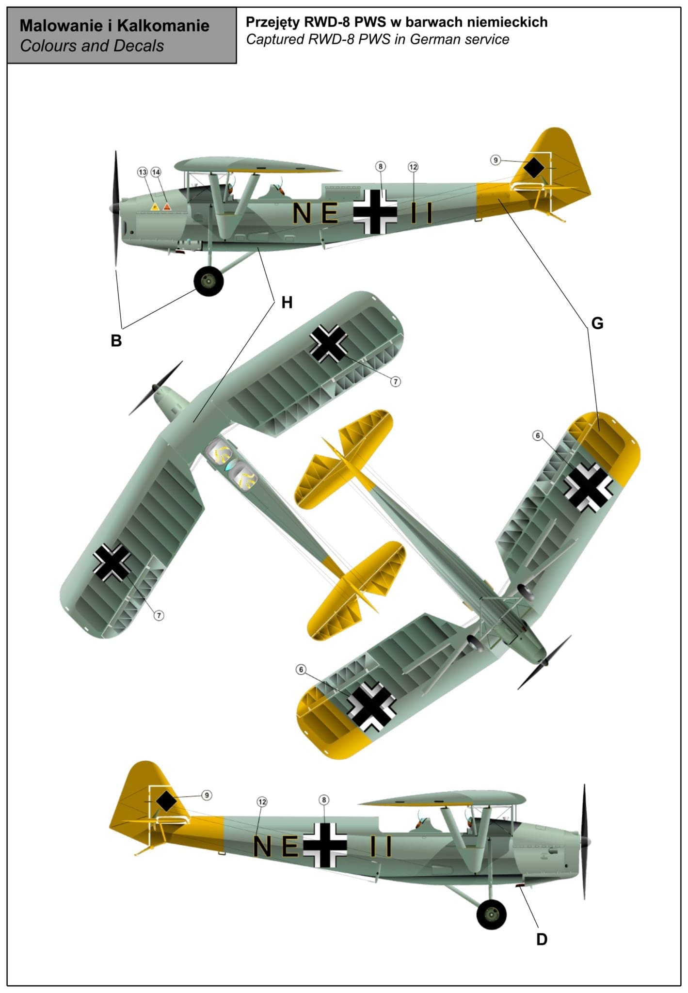 IBG - 72503 - RWD-8 PWS German Latvian and Soviet Service - 1/72 Scale ...