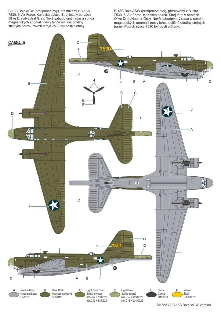 Special Hobby - 72230 - B-18B Bolo 'ASW Version' - 1/72 Scale Model