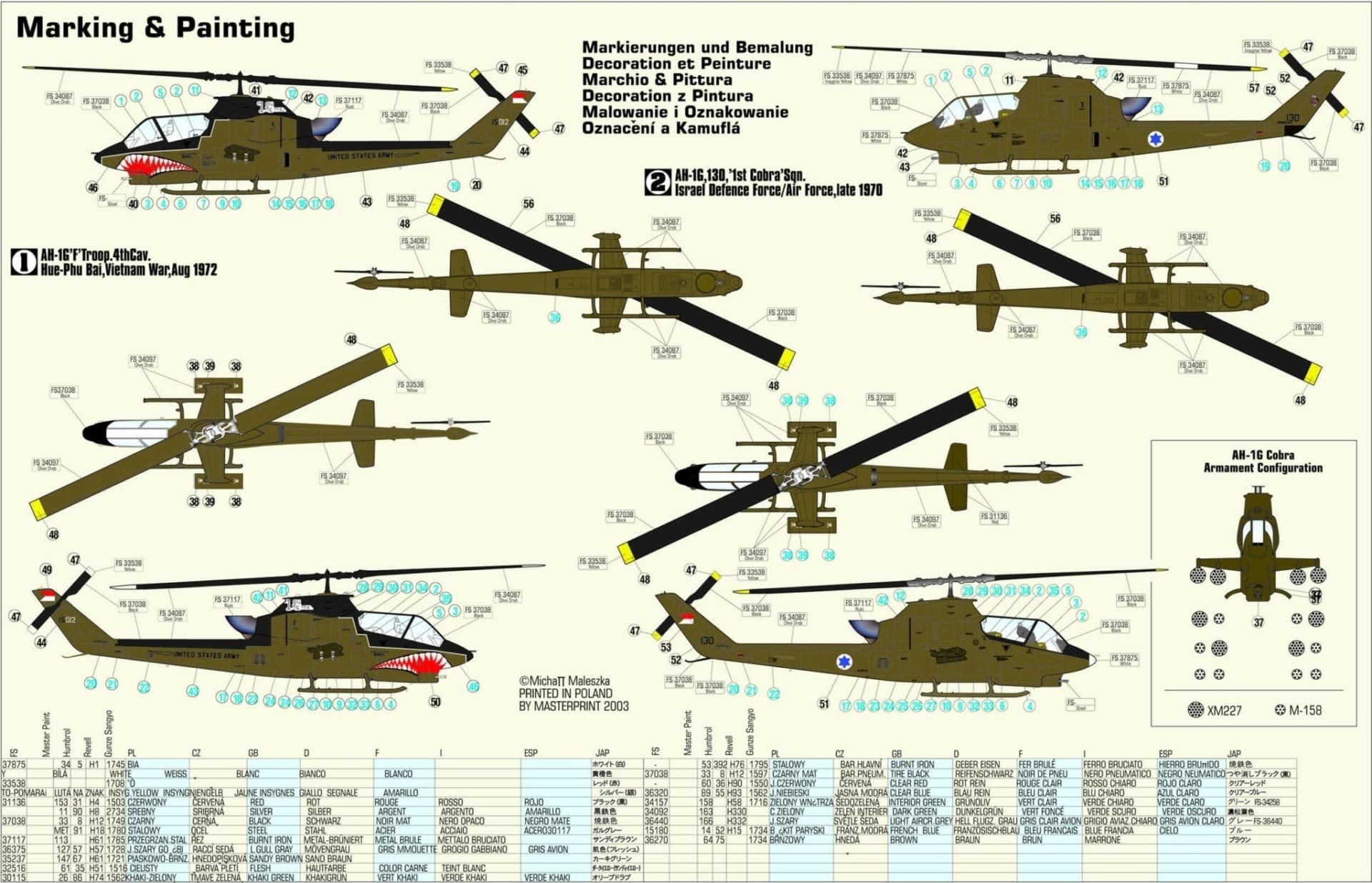 MisterCraft - B-33 - AH-1G Soogar Scoop - 1/72 Scale Model