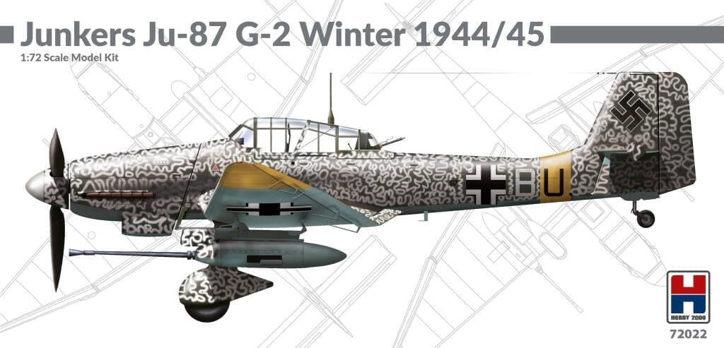 Hobby 2000 - H2K72022 - Junkers Ju-87 G-2 Winter 1944/45 - 1/72 Scale Model