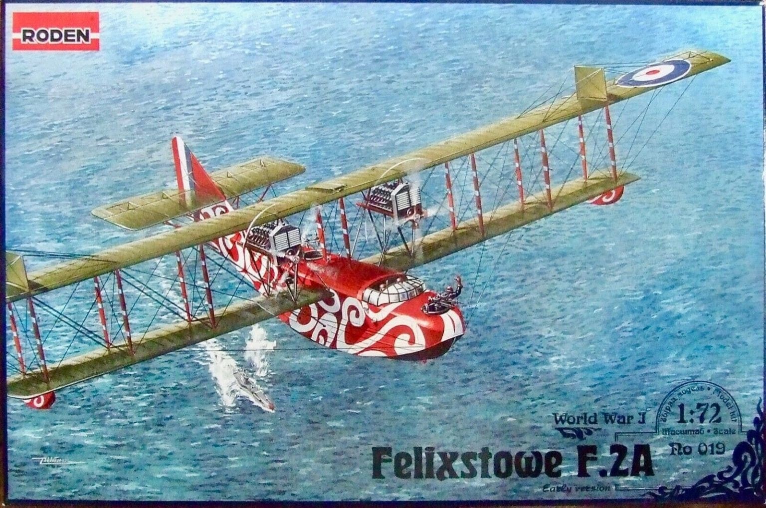 Roden - 019 - Felixstowe F.2A - 1/72 Scale Model