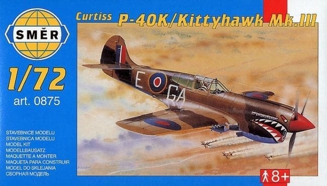 Smer - 875 - Curtiss P-40K/Kittyhawk Mk.III - 1/72 Scale Model