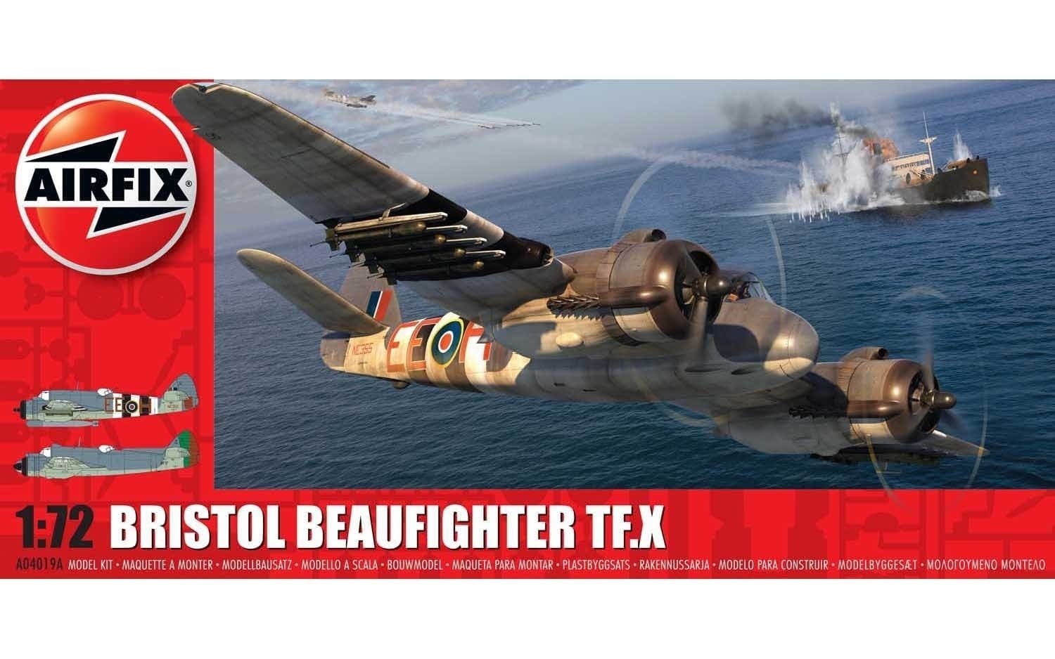 Airfix A04019a Bristol Beaufighter Mkx 172 Scale Model