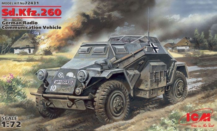 ICM - 72431 - Sd.Kfz.260 German Radio Communication Vehicle - 1/72 ...