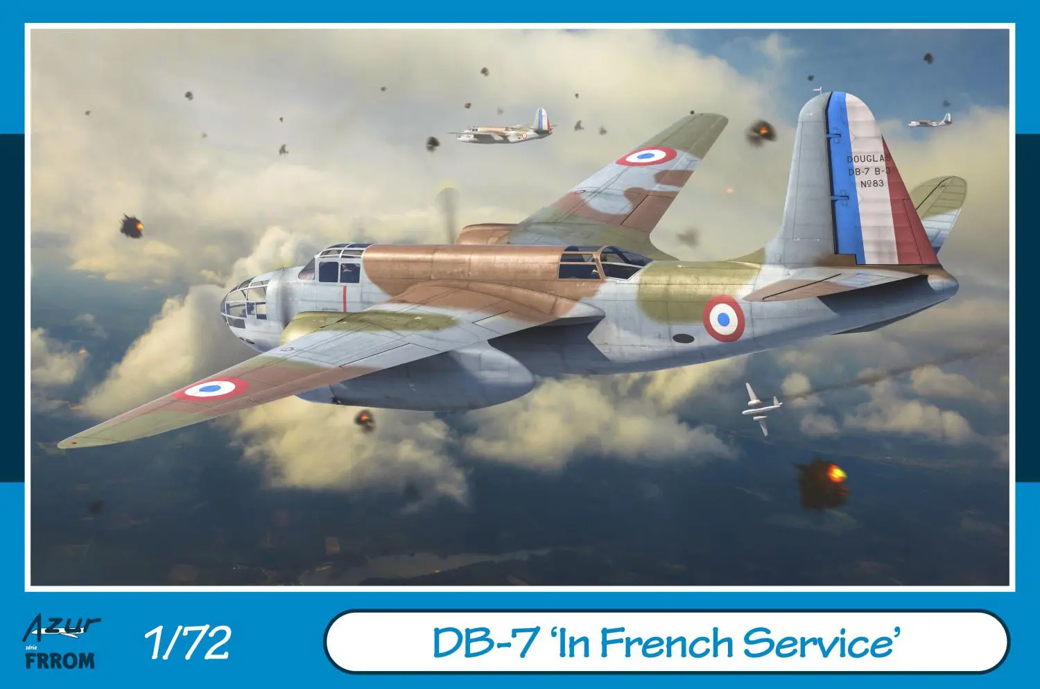 Azur FRROM - FR0052 - DB-7 In French Service - 1/72 Scale Model